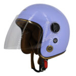 Mũ bảo hiểm 3/4 có kính A317 tím pastel