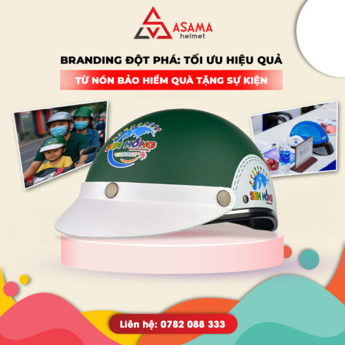 Branding đột phá: tối ưu hiệu quả từ nón bảo hiểm quà tặng sự kiện