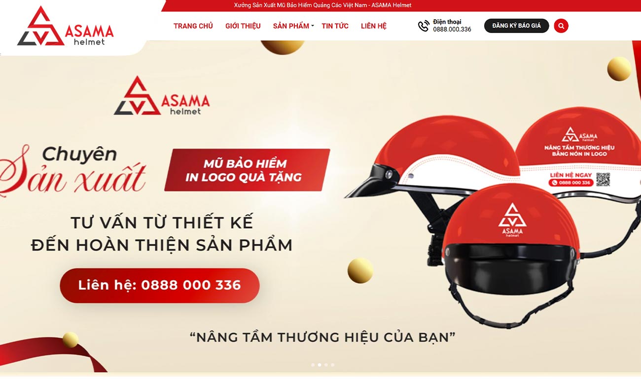 Đặt mũ bảo hiểm giá tốt tại xưởng nón ASAMA