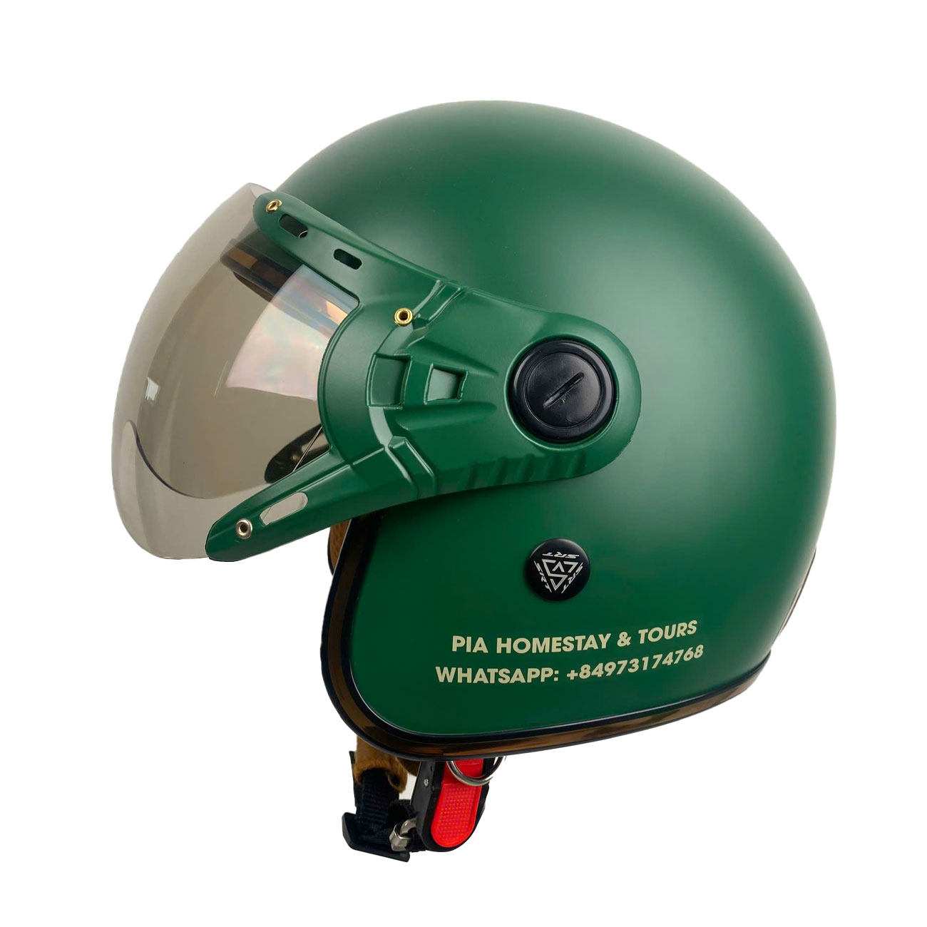Mũ bảo hiểm 3/4 có kính A317 PIA Homestay