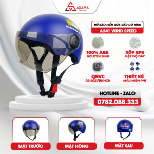 Mũ bảo hiểm nửa đầu có kính A241 Wind Speed