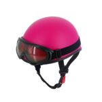 Mũ bảo hiểm phi công A103 trơn hồng đậm