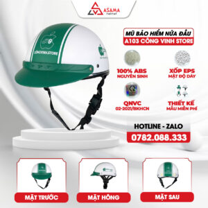 Mũ bảo hiểm nửa đầu A103 Công Vinh Store