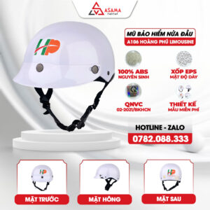 Mũ bảo hiểm nửa đầu A106 Hoàng Phú Limousine