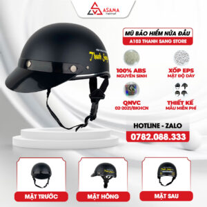 Mũ bảo hiểm nửa đầu A103 Thanh Sang Store