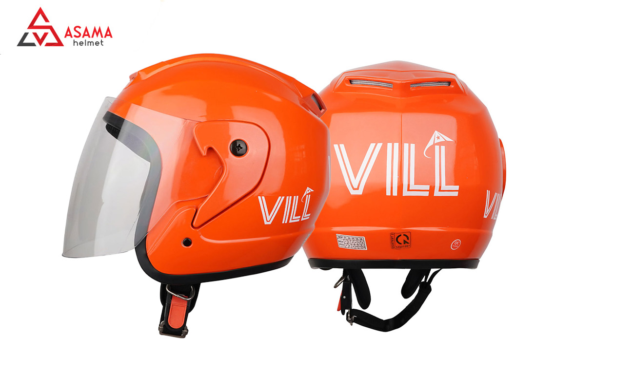 Mẫu mũ bảo hiểm có kính cam bóng