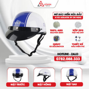 Mũ bảo hiểm nửa đầu A103 Aeslatek by Dr Nghị