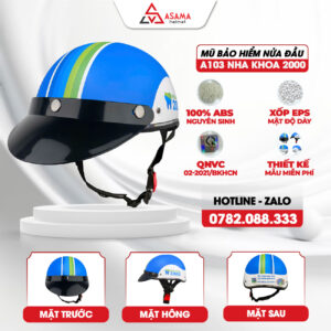 Mũ bảo hiểm nửa đầu A103 Nha khoa 2000