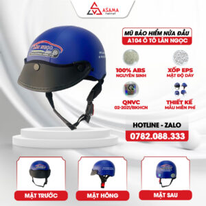 Mũ bảo hiểm nửa đầu A104 Ô tô Lân Ngọc