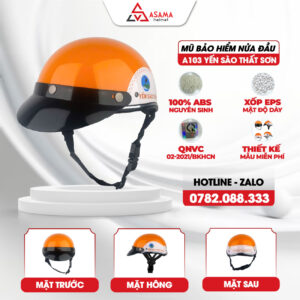Mũ bảo hiểm nửa đầu A103 Yến sào Thất Sơn