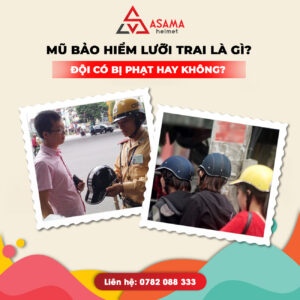 Mũ bảo hiểm lưỡi trai là gì? Đội mũ lưỡi trai có bị phạt hay không?