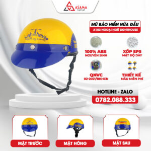 Mũ bảo hiểm nửa đầu A103 Ngoại ngữ Lighthouse