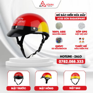 Mũ bảo hiểm nửa đầu A103 Sơn Rasakipaint