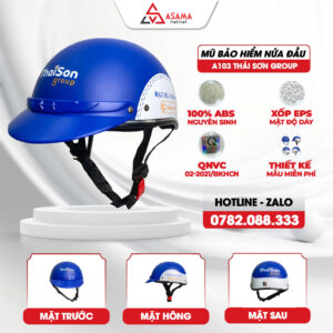Mũ bảo hiểm nửa đầu A103 Thái Sơn Group