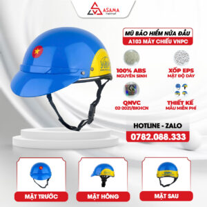 Mũ bảo hiểm nửa đầu A103 Máy chiếu VNPC