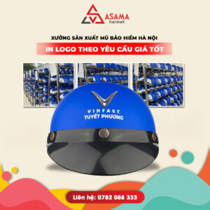 Địa chỉ xưởng sản xuất mũ bảo hiểm in logo Hà Nội giá gốc, uy tín