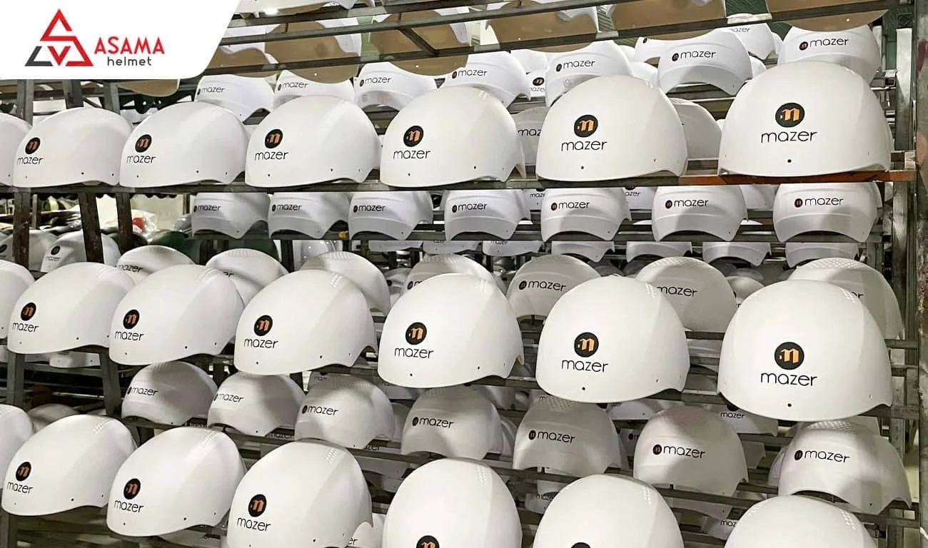 Xưởng sản xuất mũ bảo hiểm in logo Hà Nội địa chỉ uy tín