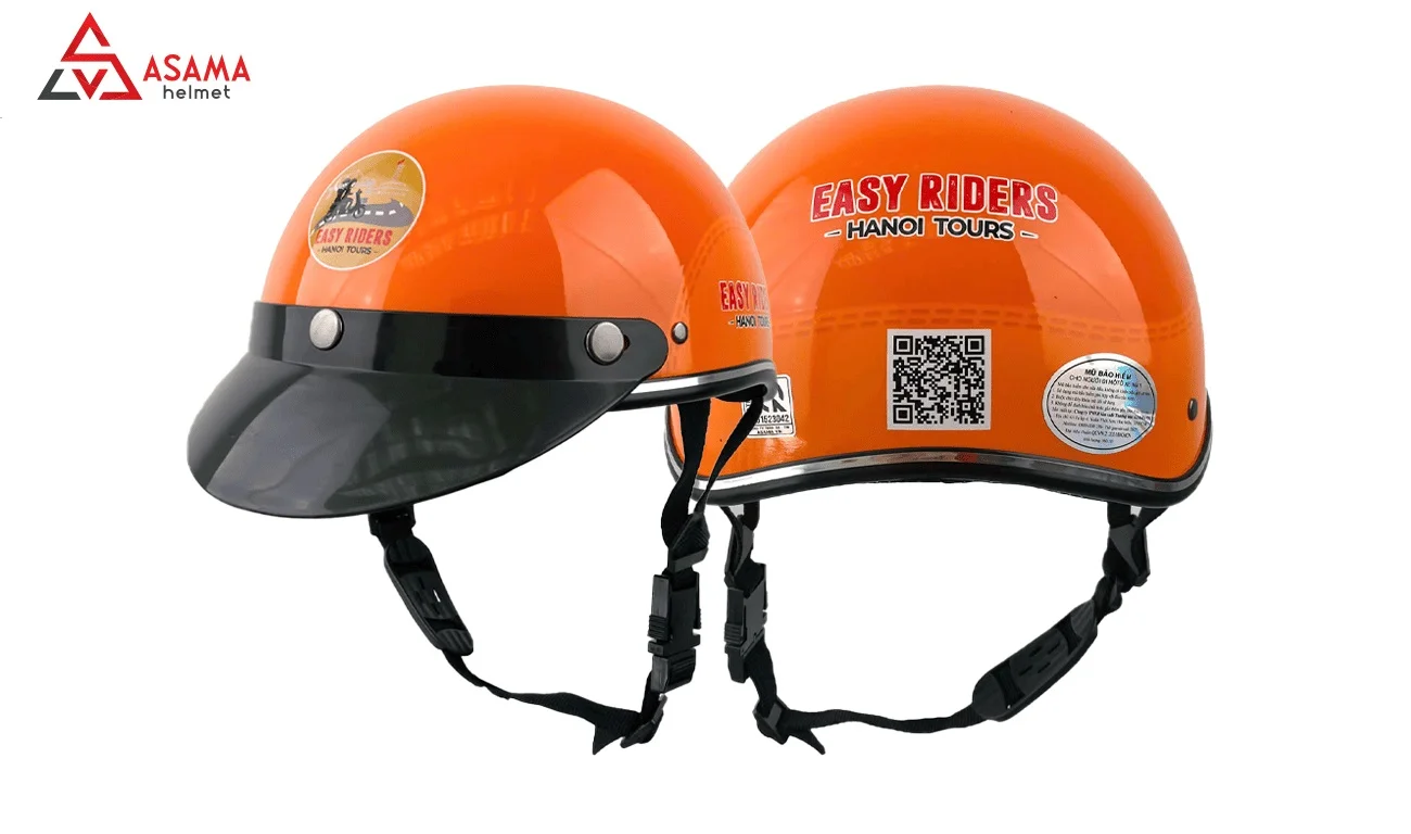 Mẫu mũ 1/2 thương hiệu Hanoi Easy Rider Tours