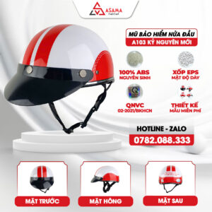 Mũ bảo hiểm nửa đầu A103 Kỷ Nguyên Mới