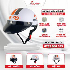 Mũ bảo hiểm nửa đầu A103 Xe Minh Châu