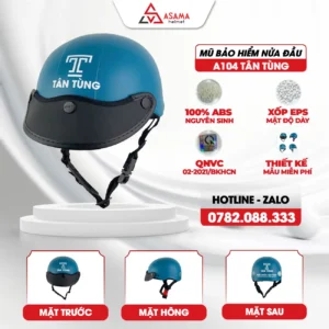 Mũ bảo hiểm nửa đầu A104 Tân Tùng