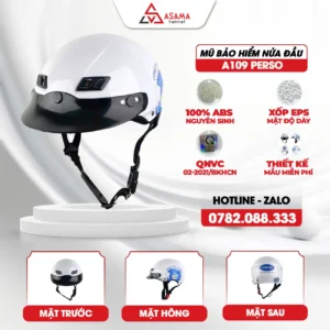Mũ bảo hiểm nửa đầu A109 Perso