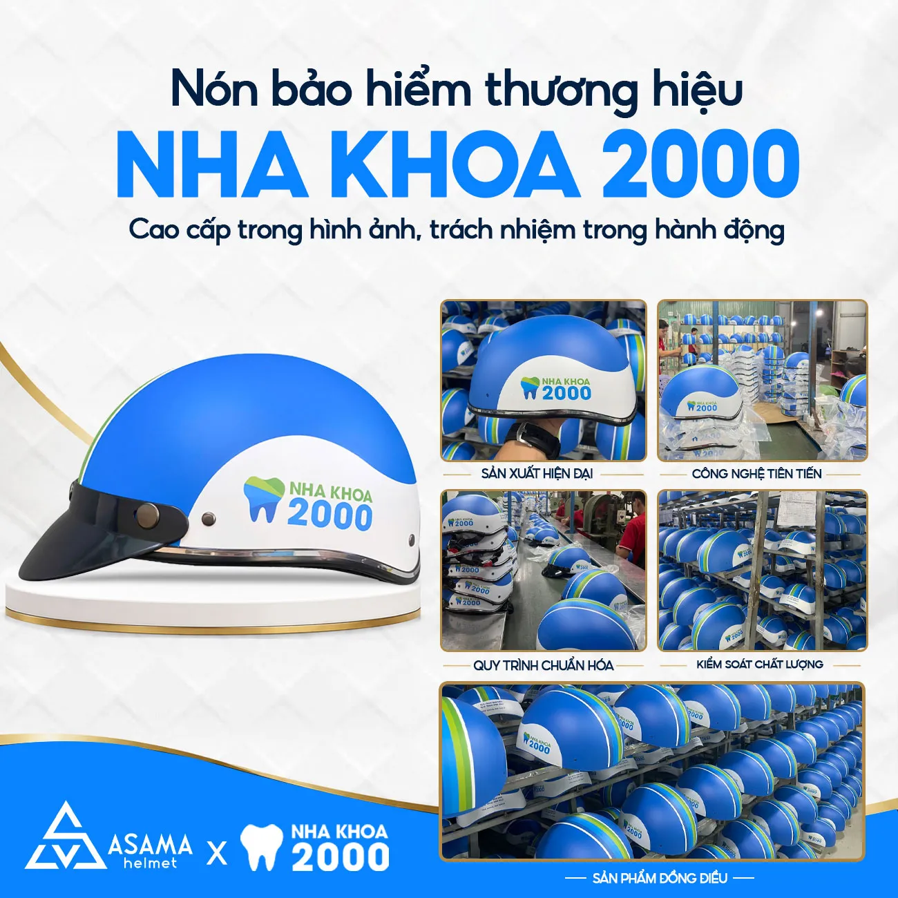 Mũ bảo hiểm quà tặng Nha khoa 2000
