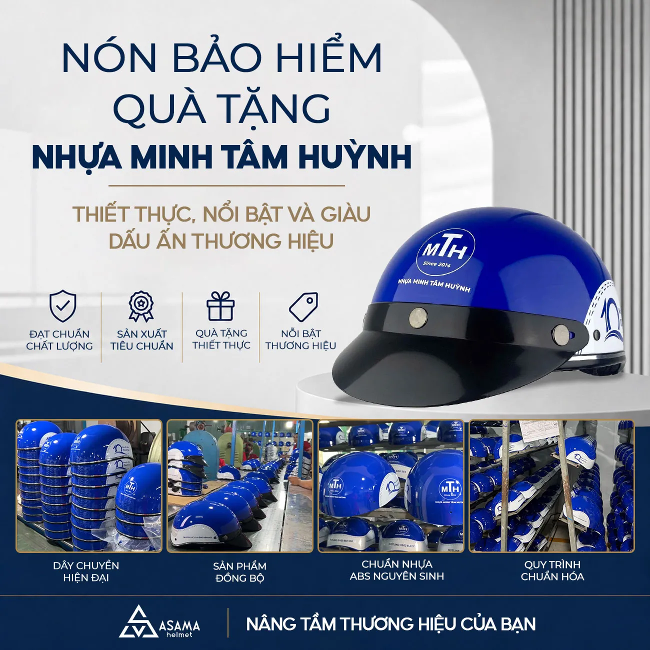 Mũ bảo hiểm nhựa minh tâm huỳnh