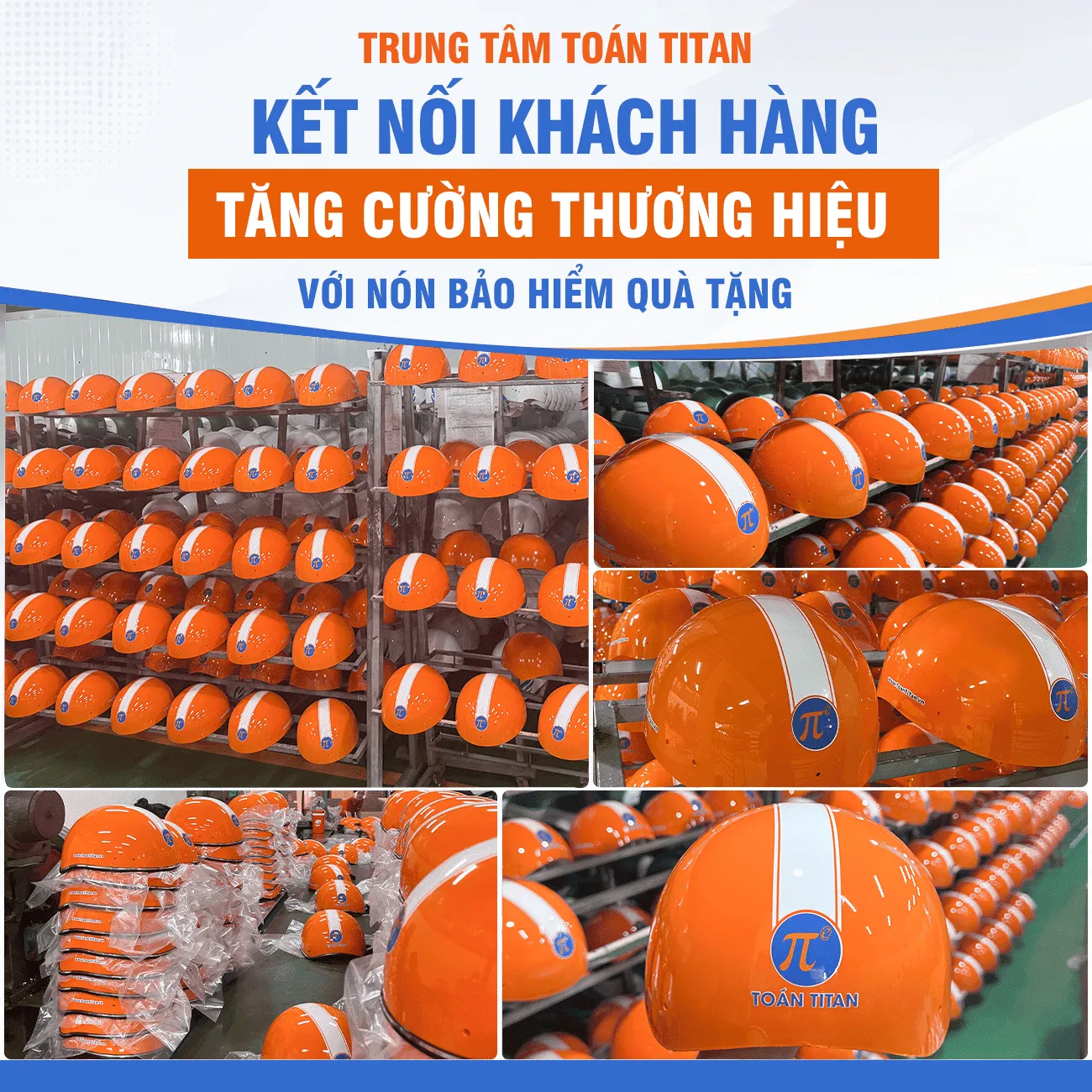 Sản xuất mũ bảo hiểm trung tâm Toán Titan
