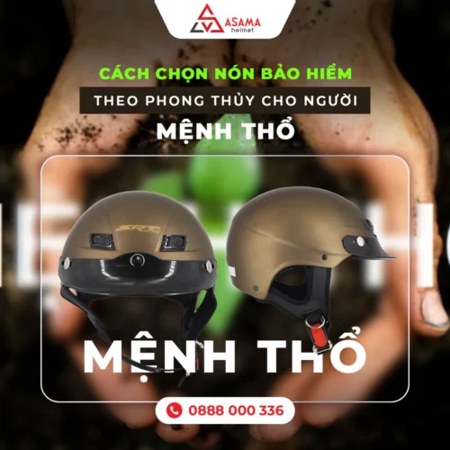 Nón bảo hiểm hợp mệnh Thổ và cách chọn màu phù hợp